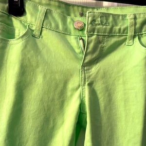Celebrity Pink Lime Green Women's Straight Leg Jeans